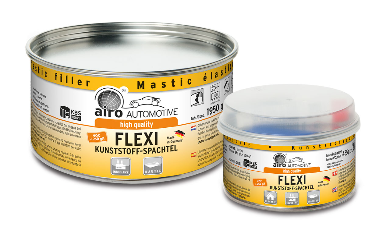 Airo FLEXI Kunststoff Spachtel Plastik Spachtelmasse styrolreduziert 500g